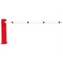 Elektrische slagboom, geïntegreerd zonnepaneel, overspanning 250 cm, rood/wit