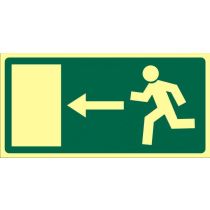 Fotoluminescerende nooduitgang Links.