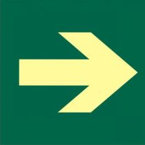 Fotoluminescerende pvc pijl