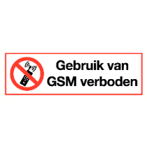 Gebruik van GSM verboden