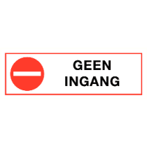 Geen ingang