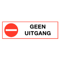 Geen uitgang