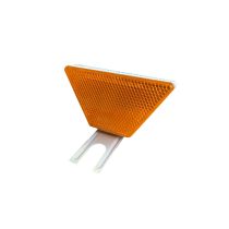 Geleiderailreflector trapezium, kleur reflector ambergeel/wit