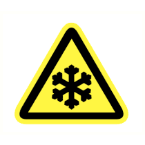 Gevaar voor lage temperatuur en/of bevriezing