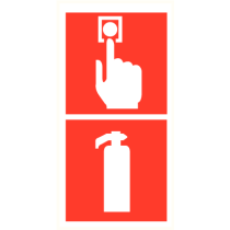 Handmelder + Brandblusser