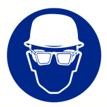 Helm en bril verplicht