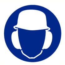 Helm en oorkap verplicht