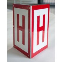 Hydranten bord, 3 zijdig