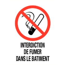 Interdiction de Fumer dans le batiment
