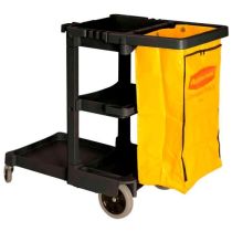Janitor Cart, Rubbermaid – zwart