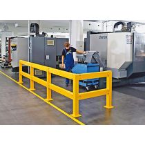 Leuning eindstaander voor binnen, lengte 100 cm.