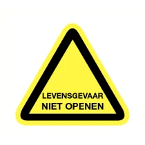 Levensgevaar niet openen