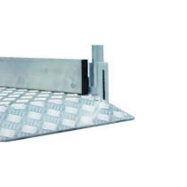 Loopbrug in aluminium met leuningen, 320 x 100 cm