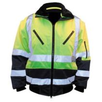 M-Wear 0962 pilotjack fluor geel/marineblauw