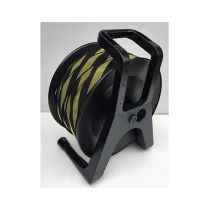 Manuele linthaspel 20 meter x 5 cm, lint geel/zwart