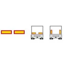 Markering vrachtwagen achterzijde