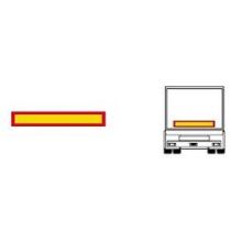 Markering vrachtwagen achterzijde