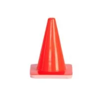 Mini afzetkegel circa 13 cm fluor oranje