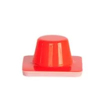 Mini afzetkegel 5 cm fluor oranje
