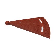 Mini rotonde Ø 300 x 10 cm, rood gevulkaniseerd rubber