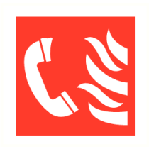 Noodtelefoon met vlam