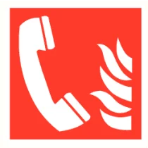 Noodtelefoon met vlam