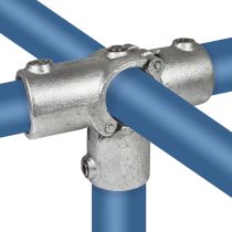 Open (klapbaar) T-stuk met zij-uitgang (Type 24 O)