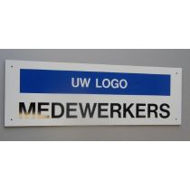 Parkeerbord Logo + medewerkers