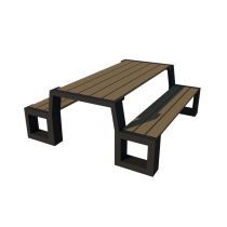 Picknicktafel Matrix, kleur Zand beige