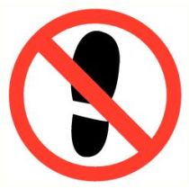 Pictogram Betreden verboden