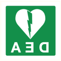Pictogram Desfibrilador DEA (spiegelbeeld)