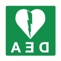 Pictogram Desfibrilador DEA (spiegelbeeld)