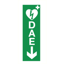 Pictogram défibrillateur (DAE) tout droit ou à sous