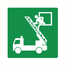 Pictogram Evacuatie venster