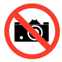 Pictogram Fotograferen verboden