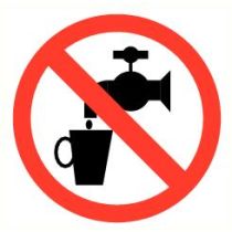 Pictogram Geen drinkwater