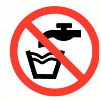 Pictogram Geen drinkwater