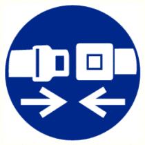 Pictogram Gordel vast maken verplicht