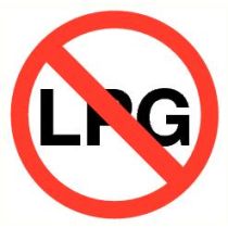 Pictogram LPG verboden