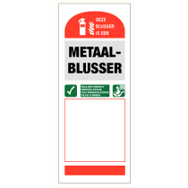 Deze blusser is een metaalblusser