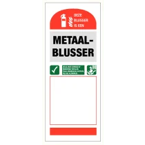 Deze blusser is een metaalblusser