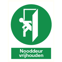 Pictogram Nooddeur vrijhouden