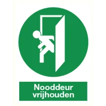 Pictogram Nooddeur vrijhouden