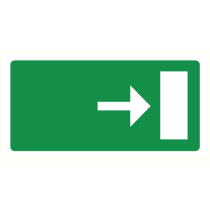 Pictogram Nooduitgang rechts