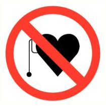 Pictogram Pacemakers verboden