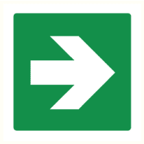 Pictogram Richting reddingsmiddel