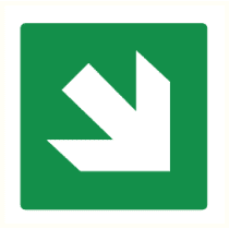 Pictogram Richtingspijl trap op of trap af