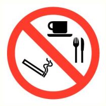 Pictogram Roken / eten / drinken verboden