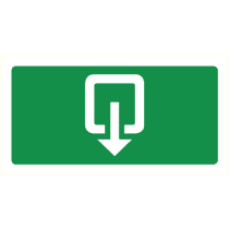 Pictogram Uitgang + nooduitgang