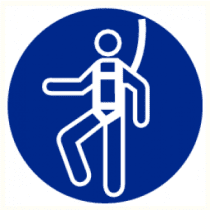 Pictogram Veiligheidsharnas verplicht